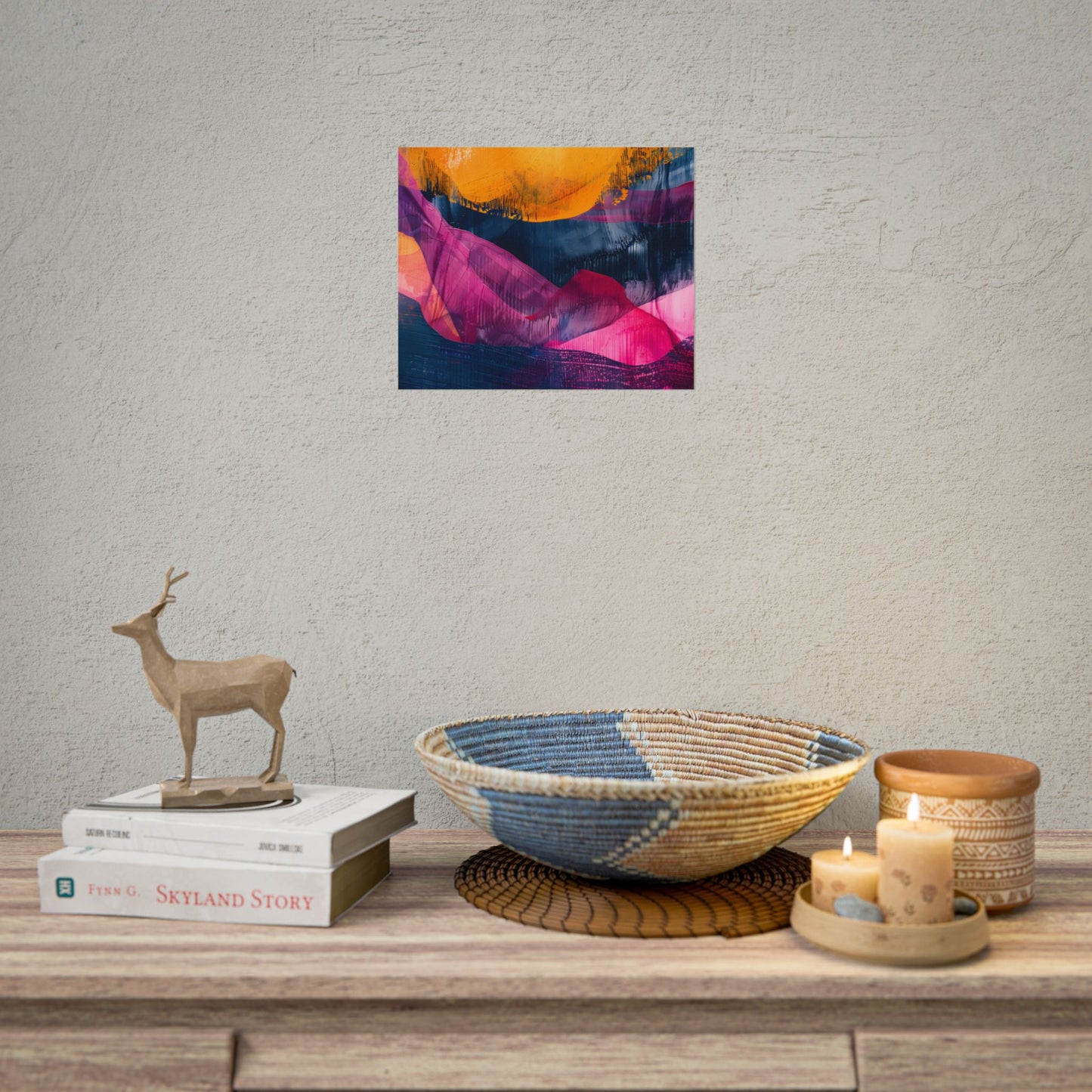 Vibrant Abstract Art: Organic Patterns in Modern Colors - Poster