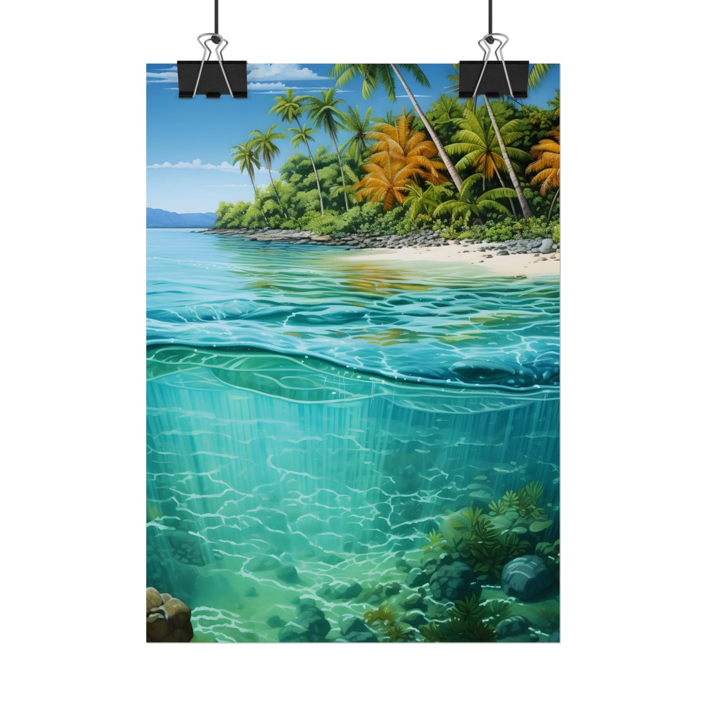 Tropical Island Paradise: Serene Natural Beauty - Poster
