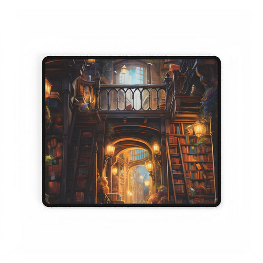 Cozy Magical Bookshop: Enchanting Artwork - Desk Mat