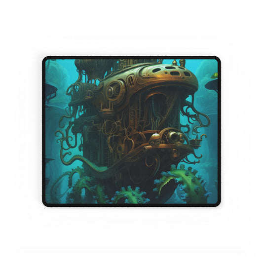 Steampunk Underwater Adventure: Dive into Discovery - Desk Mat