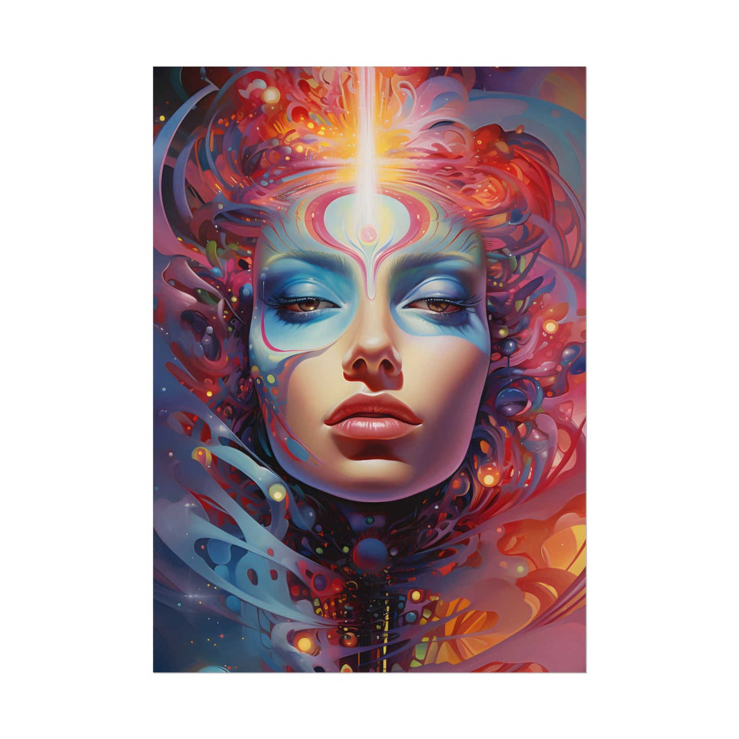 Vibrant Celestial Art Gallery: Wide Angle Shot - Poster