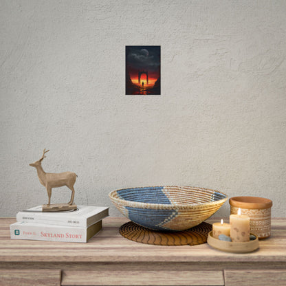 A Moment of Stillness: Phone in Quiet Indoor Setting - Poster