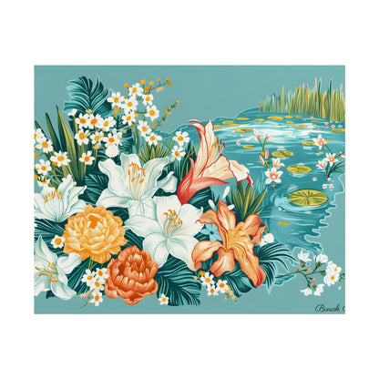 Vibrant Florida State Map: Colorful Artwork - Poster