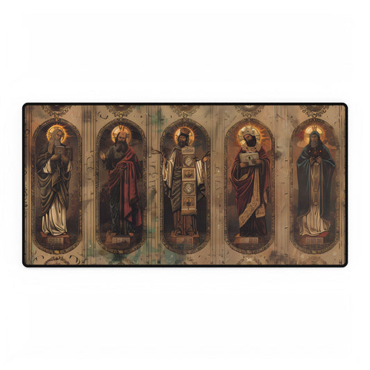 Vintage Biblical Art: Traditional Wisdom Poster - Desk Mat