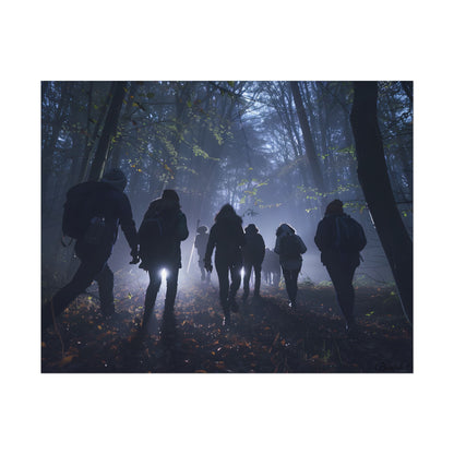 Mysterious Forest Adventure: Exploring with Courage - Poster