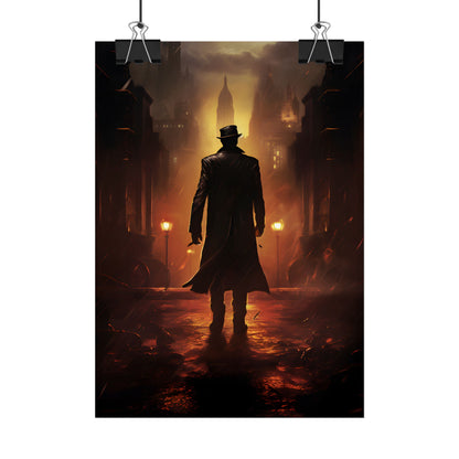 Urban Fantasy Detective: Mystery Graphic Novel Artwork - Poster