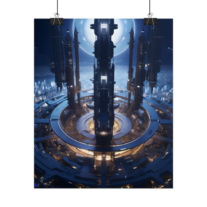 Massive Space Station: A Complex Oasis in Outer Space - Poster