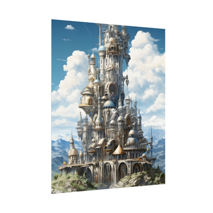 Floating City Columbia 6: Breathtaking Modern Cityscape - Poster