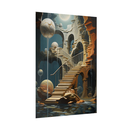 Person in Urban Oasis: Outdoors Artwork - Poster