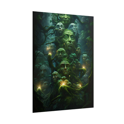Mystical Ancient Forest Guardians: Natural Artwork - Poster