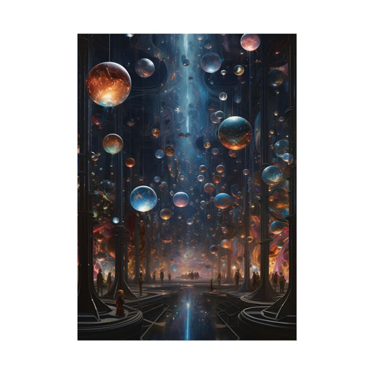 Celestial Art Gallery: Wide-Angle Shot of Cosmic Masterpieces - Poster