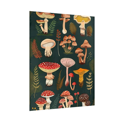Vibrant Mushroom Poster: 2024 Batch - Poster