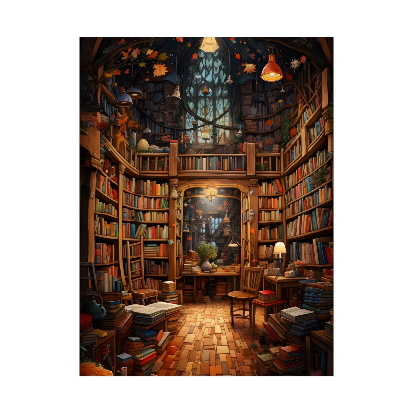 Charming Magical Bookshop: Cozy Book Lover's Paradise - Poster