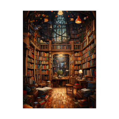 Charming Magical Bookshop: Cozy Book Lover's Paradise - Poster