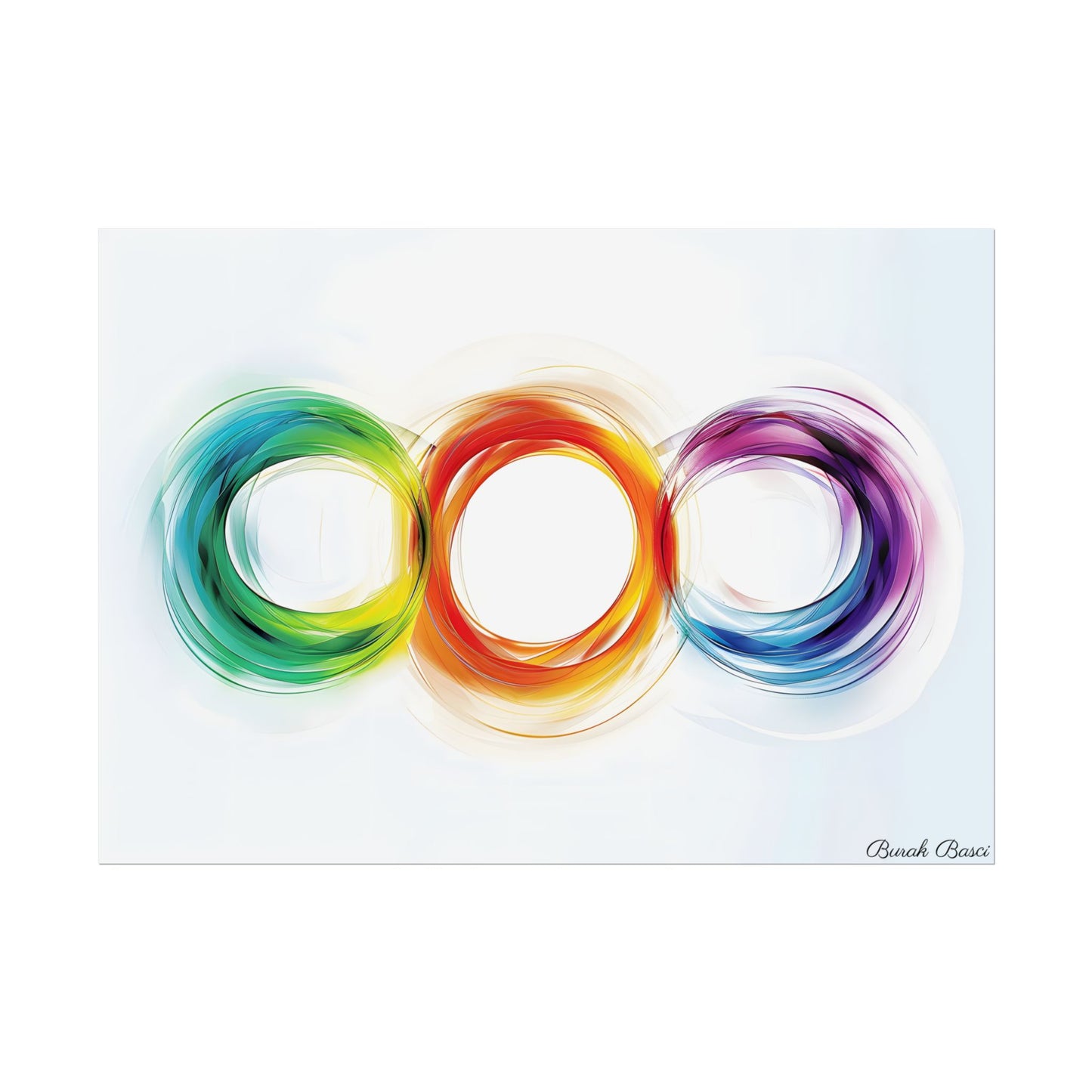 Colorful Swirls: Graphic Art Design - Poster