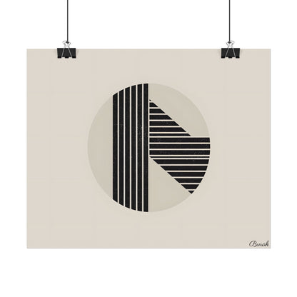 Modern Minimalist Poster: Bold Typography and Geometric Forms - Poster