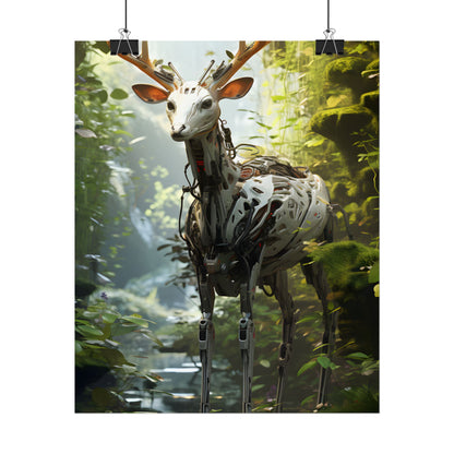 Modern Outdoor Robotic Wildlife Sanctuary: A Unique Artwork of Innovative Design - Poster
