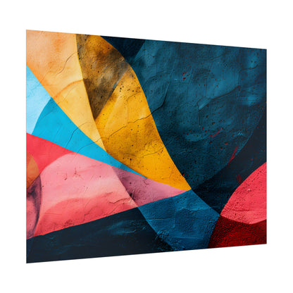 Vibrant Abstract Textured Design: Colorful Artwork - Poster