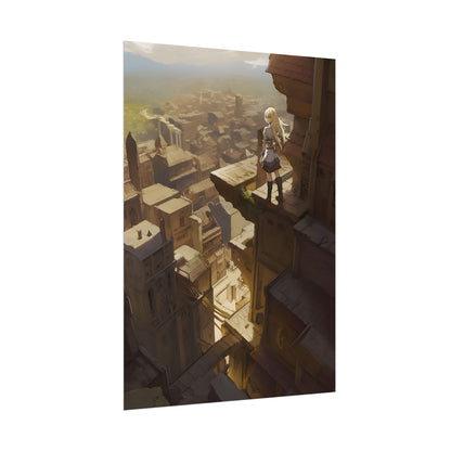 Peaceful Moments: Birds Soar High in Tranquility - Poster