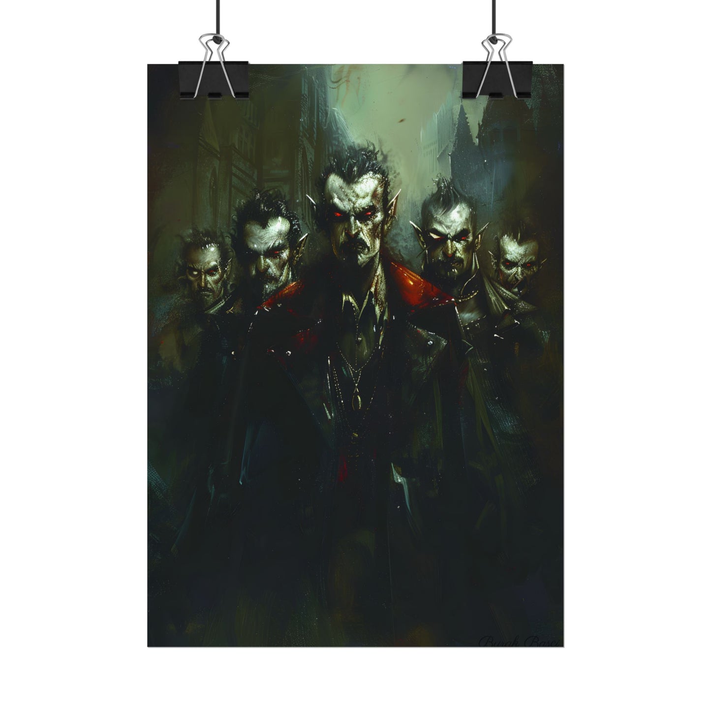 Gothic Vampires: Dark Fantasy Artwork - Poster