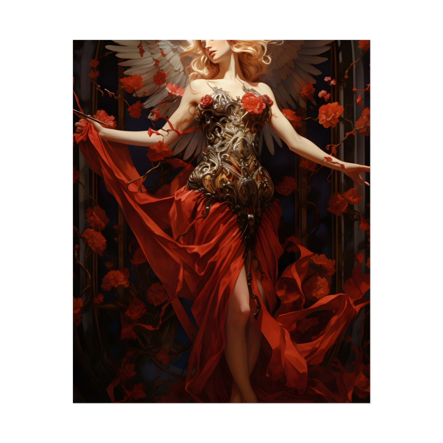 Enigmatic Guardian: A Figure of Mysterious Presence - Poster