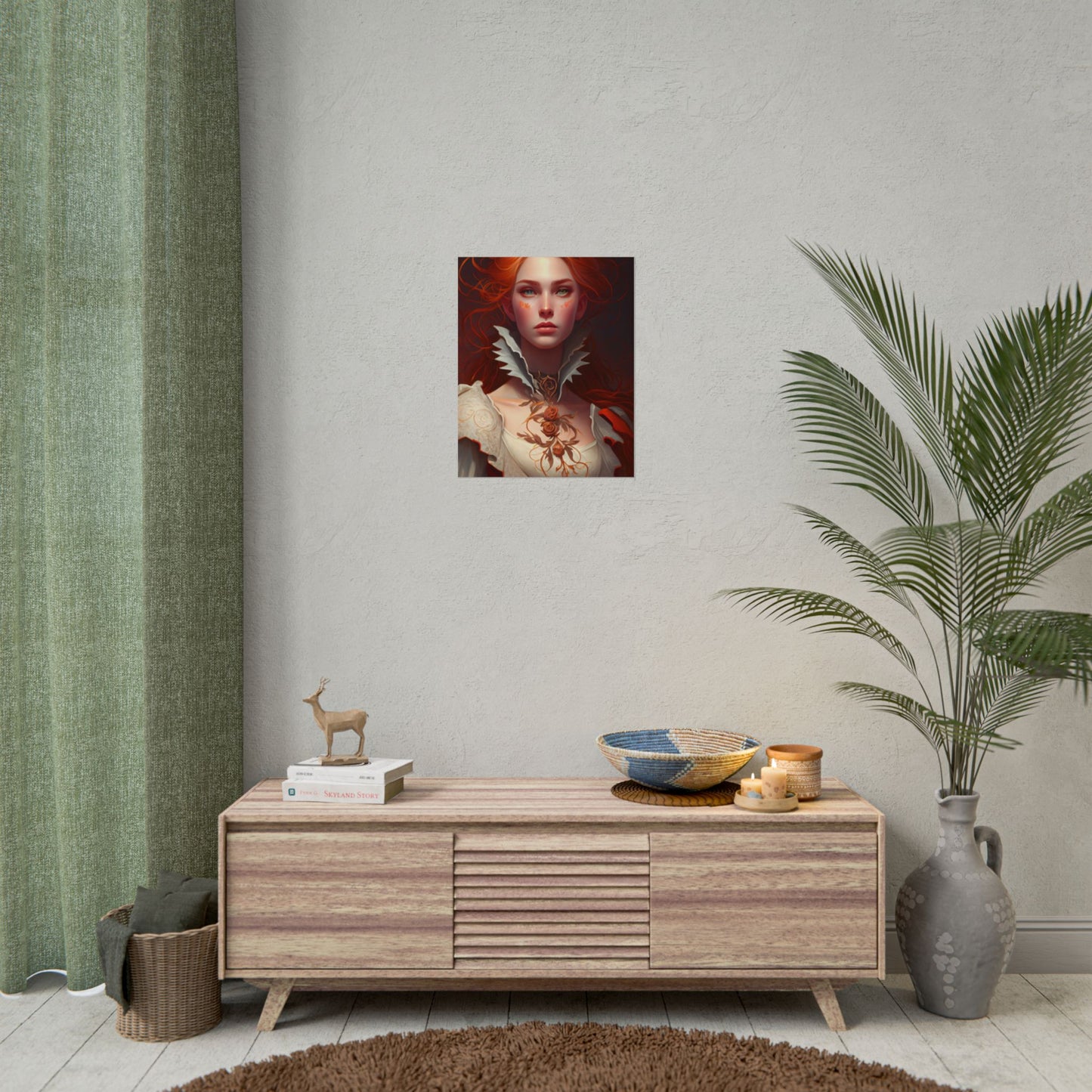 Portrait of a Redhead in Soft Light - Poster