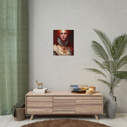Portrait of a Redhead in Soft Light - Poster