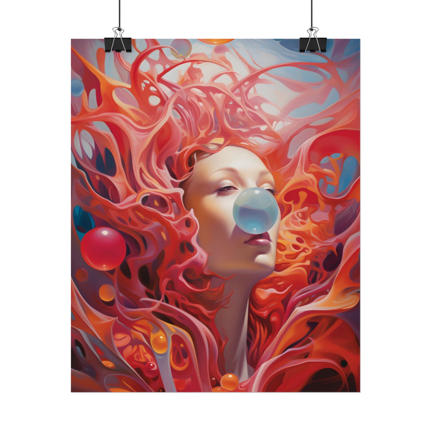 Celestial Landscape: Peaceful Skies and Waterfront Serenity - Poster