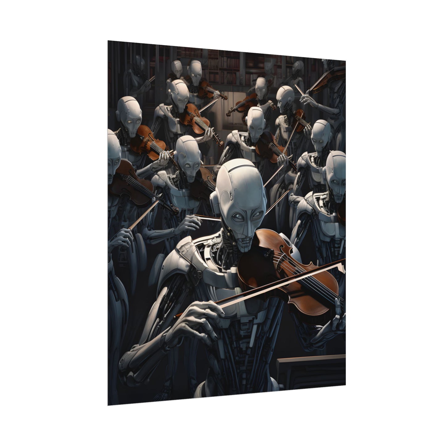 Sentient Robot Symphony: A Robot Orchestra - Poster