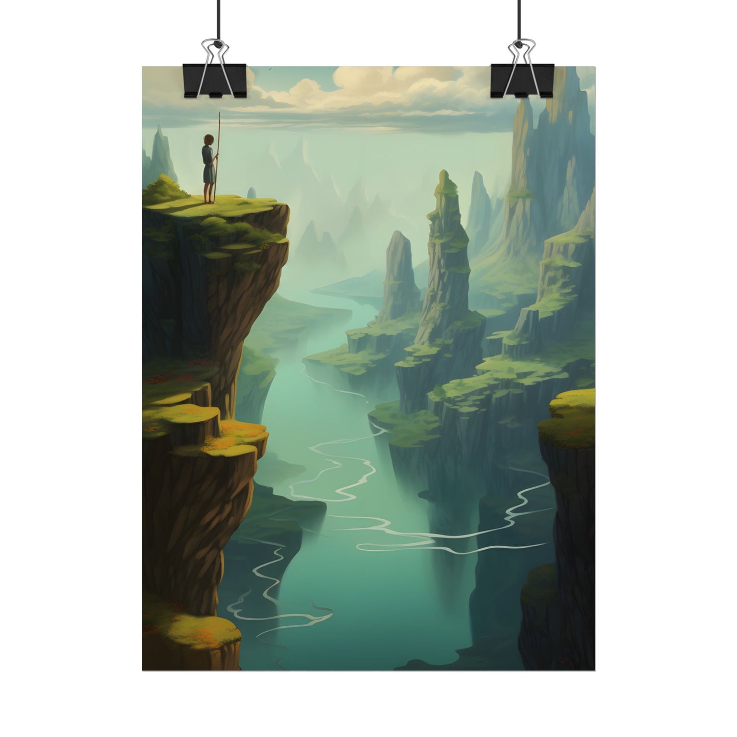 Outdoor Landscape: Desert Rock Formation Digital Art - Poster