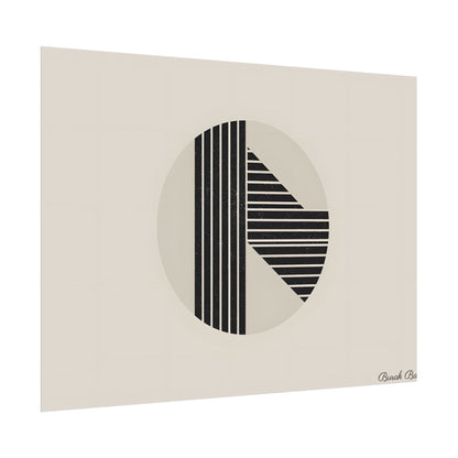 Modern Minimalist Poster: Bold Typography and Geometric Forms - Poster