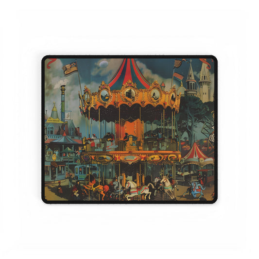 Enchanted Castle Dreams: Vintage Disneyland Magic - Desk Mat
