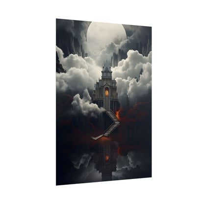 Handheld Message: Personal Artwork in a Small Oval Frame - Poster