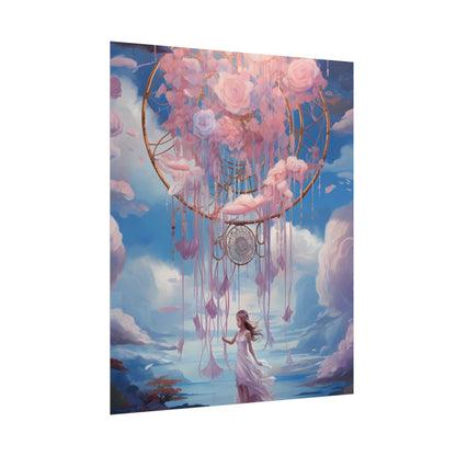 Dreamscape of Whispers: Ethereal Realm Digital Artwork - Poster