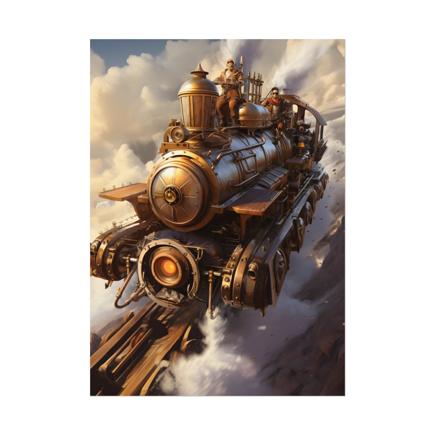 Steampunk Sky Liner Showdown: Thrilling Air Race - Poster