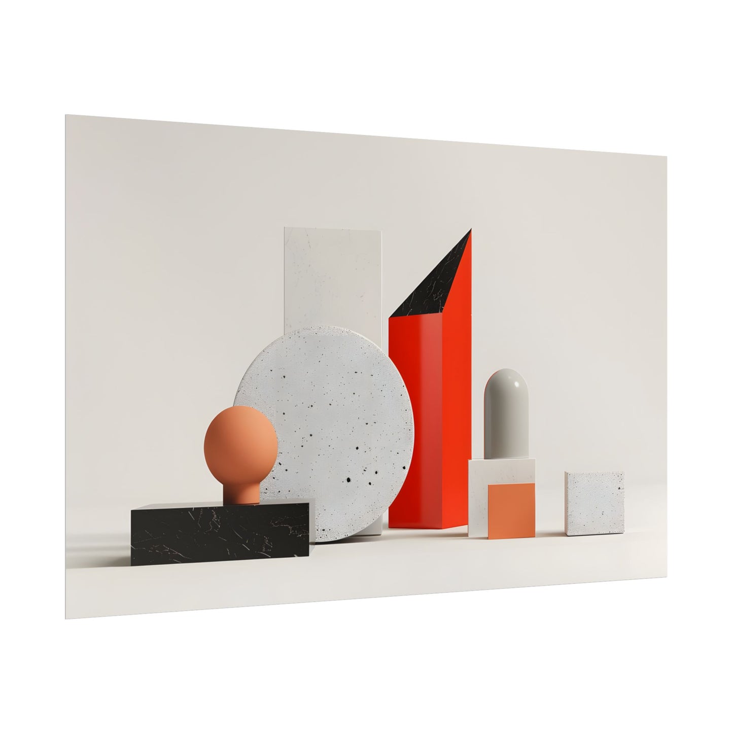 Minimalist Geometric Design: Modern Accessory Artwork - Poster