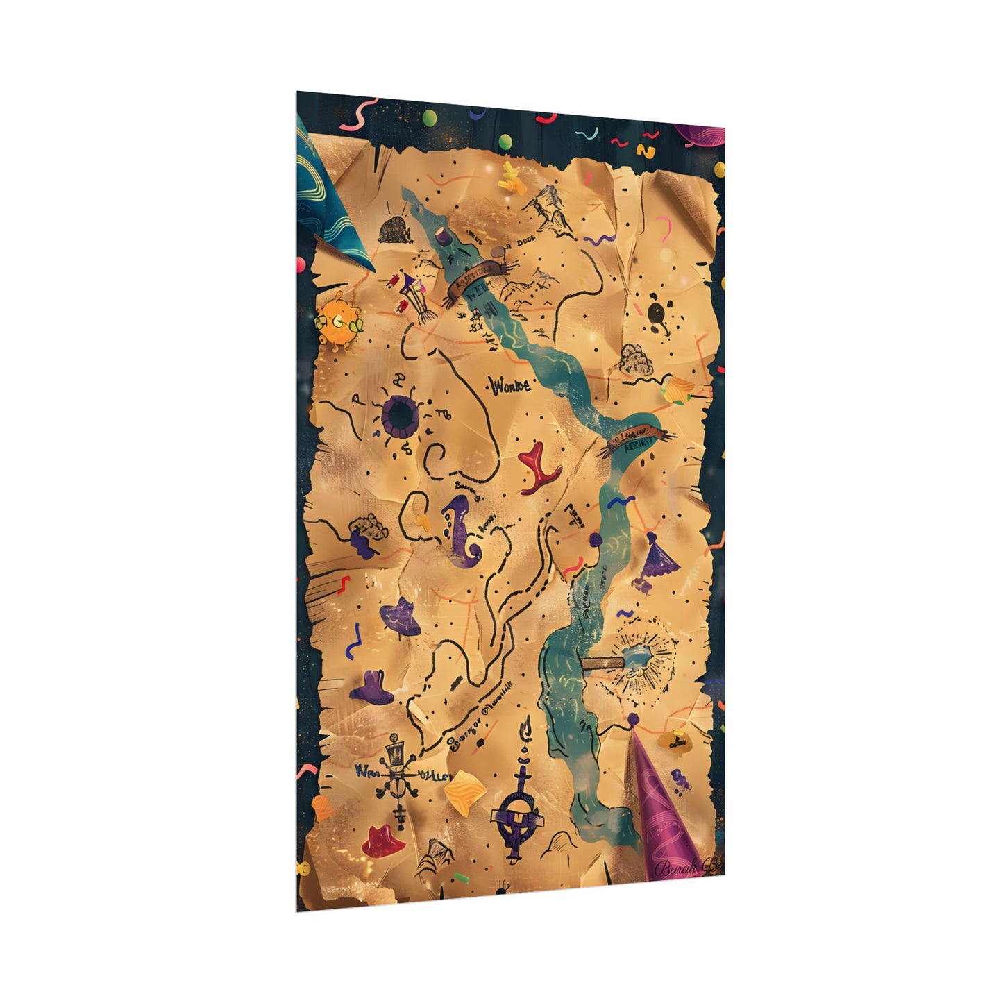 Whimsical Cartoon Portrait: Gentle Illustration of a Hero's Nose - Poster