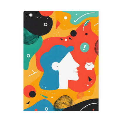 Vibrant Growth Mindset: Colorful Motivation Art - Poster