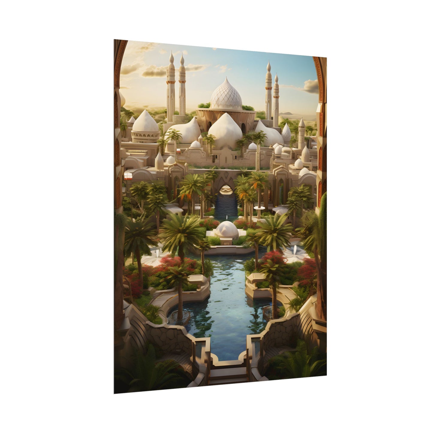 Desert Oasis Dreams: Arabian Nights-Inspired Artwork - Poster
