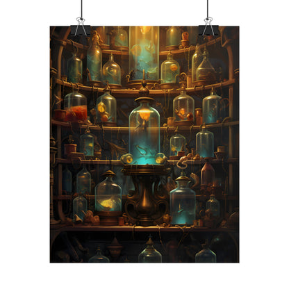 Lab Curiosities: Mysterious Research Space Artwork - Poster