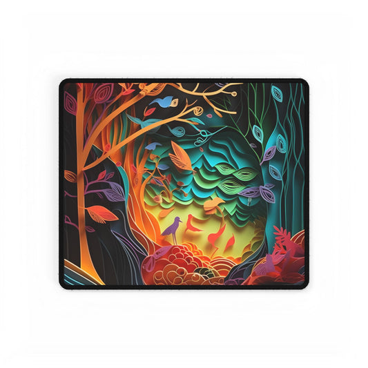 Peaceful Island Oasis: Paper Quilling Landscape Art - Desk Mat