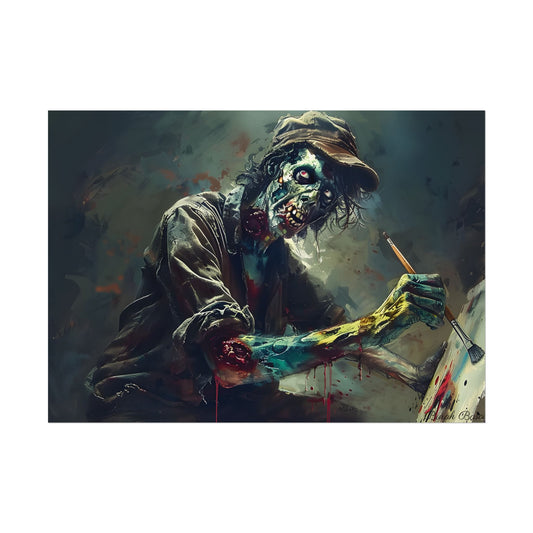 Zombie Horror Original Art: Original Artwork - Poster