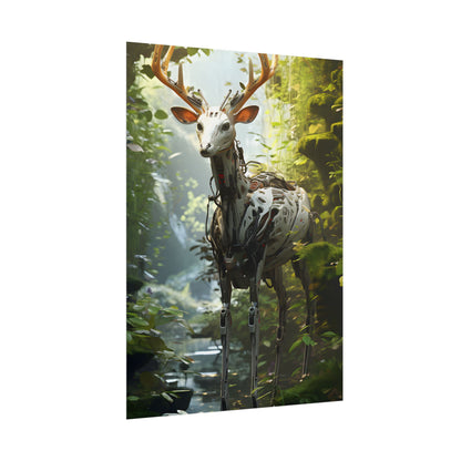 Modern Outdoor Robotic Wildlife Sanctuary: A Unique Artwork of Innovative Design - Poster