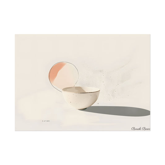 Modern Product Art: Minimalist Illustration with Bold Text - Poster
