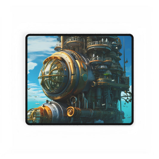 Oceanic Steampunk Adventure: A Group of Explorers - Desk Mat