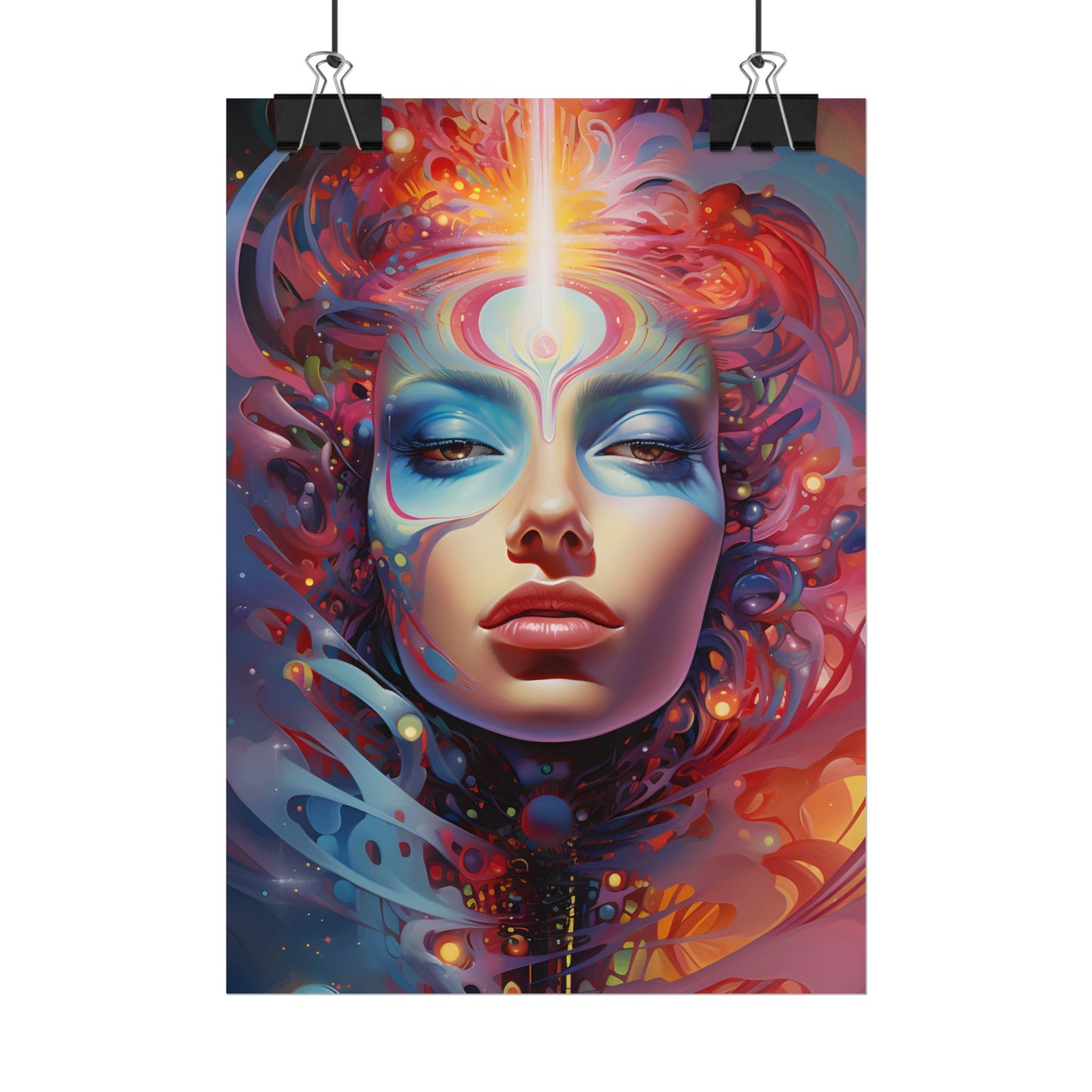 Vibrant Celestial Art Gallery: Wide Angle Shot - Poster