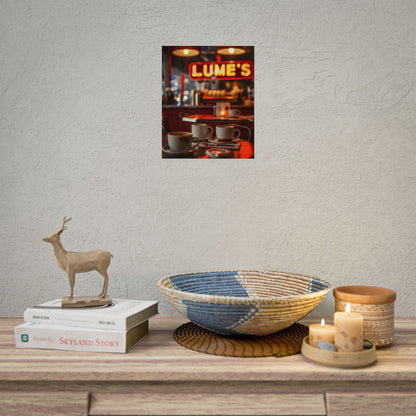 Retro Kitchen Diner: Vintage Artwork from Lukes - Poster