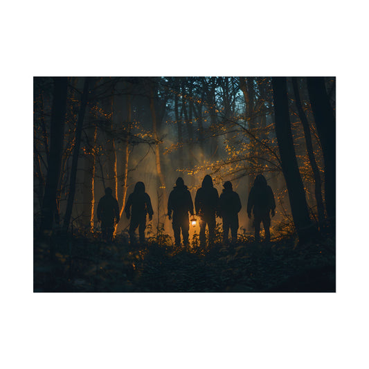 Mysterious Forest Quest: Brave Explorers Embark on a Day of Adventure - Poster