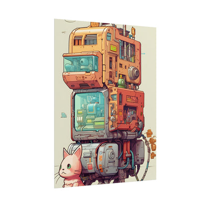 Pixel Perfect Cyber-Pet: Whimsical Gamified Art - Poster