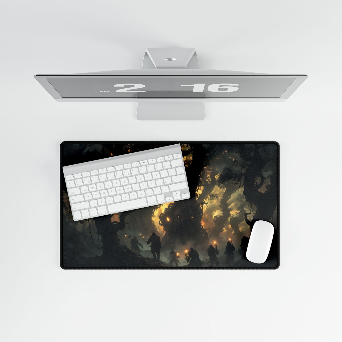 Gathering Amidst Sunset Beauty - Desk Mat